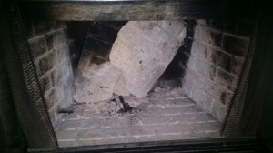 Fireplace broken needing repair