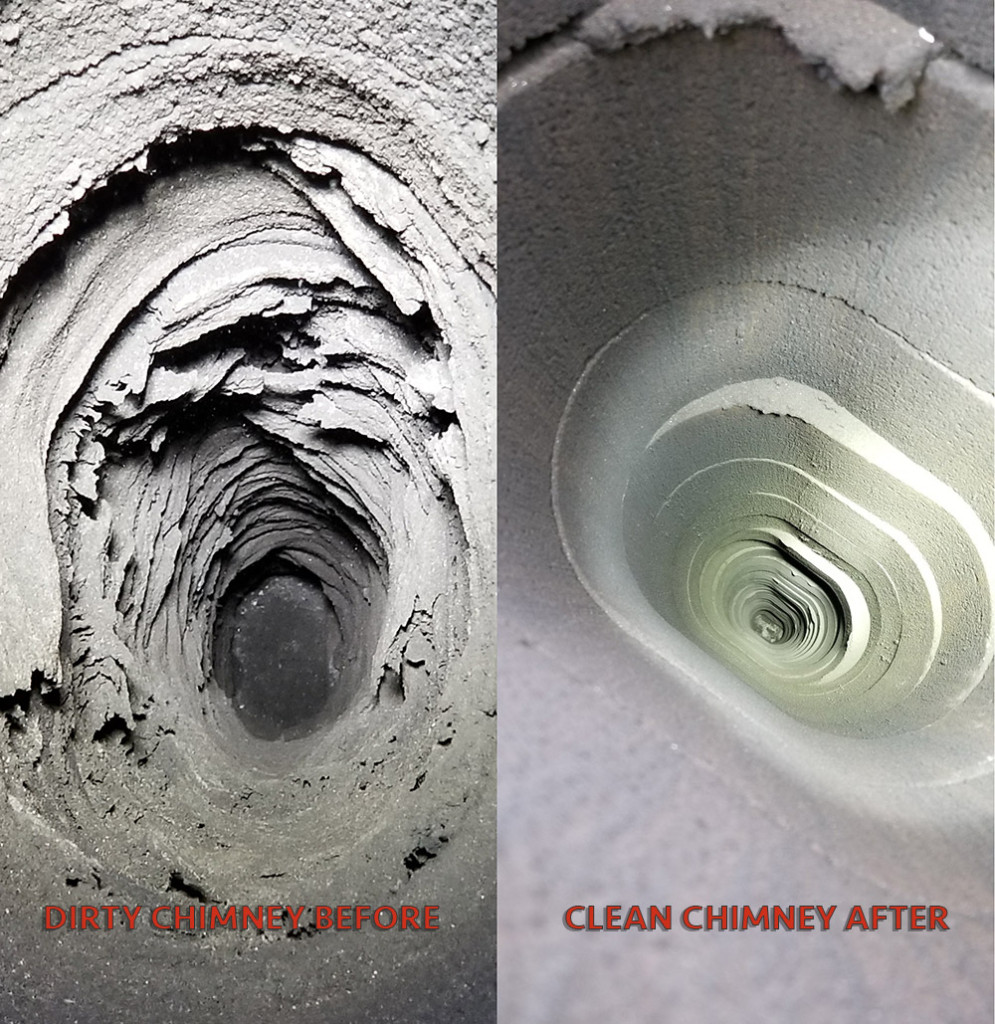 dirty chimney before and after