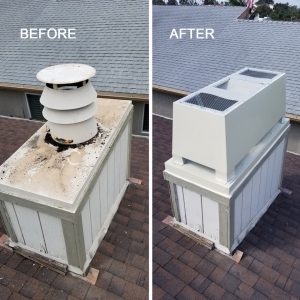 Chimney cap replaced