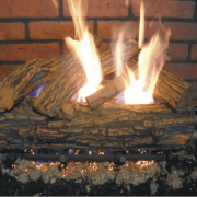 Oak logs for gas fireplace