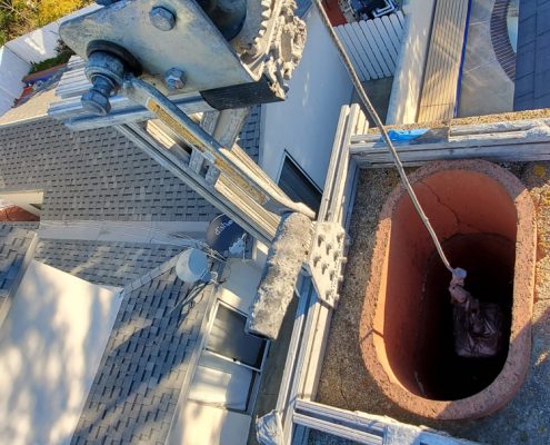 Chimney reline starting Chimney reline starting repair