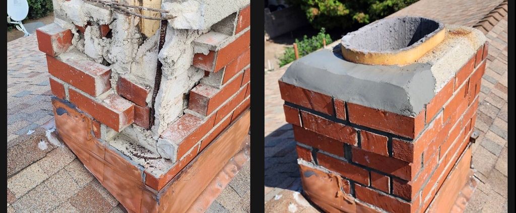 Rebuild of chimney and crown