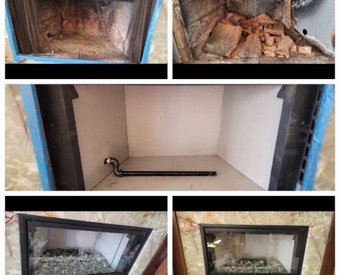 Gas fireplace repair